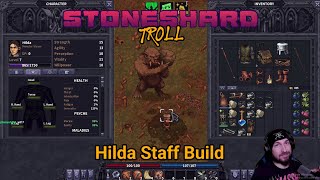 I took a boulder to the face in the Ancient troll fight! | Hilda Martial Staves Build I Stoneshard