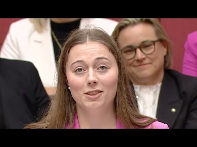Australia’s youngest senator, 21, slams critics of her age.