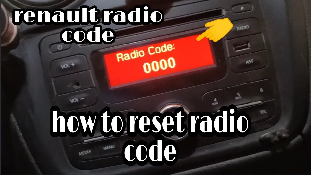 How To Activate Renault Radio Code || Reset Radio Code - YouTube