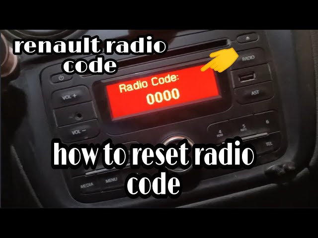 How To Activate Renault Radio Code