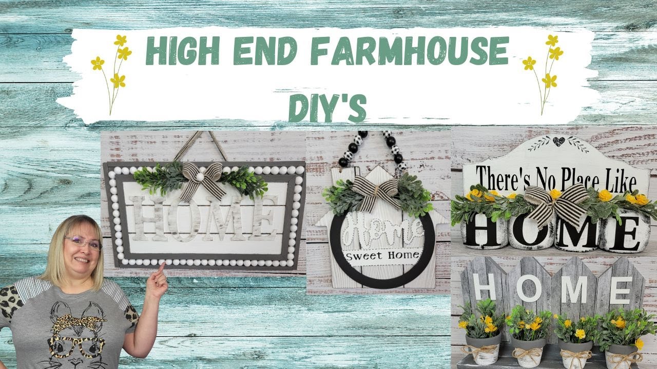 HIGH END FARMHOUSE DIY'S/MODERN FARMHOUSE DECOR - YouTube