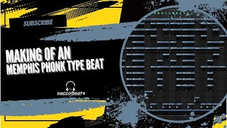 FL Studio Making of an Memphis Phonk Type Beat/Making a Beat from scratch