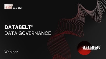 Webinar - Data Governance with dataBelt®