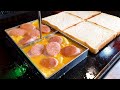 한끼 든든 소세지 피자 토스트, 계란 토스트, Korean Toast master, Sausage pizza toast, Egg toast, Korean street food