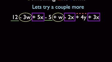 De distributieve eigenschap en het combineren van gelijke termen Deel 1