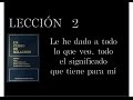 Lección 2 Un Curso de Milagros