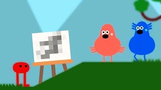 Why Games Shouldn't Let Me Draw Stuff - Pikuniku (First Look Gameplay) - Let's Game It Out