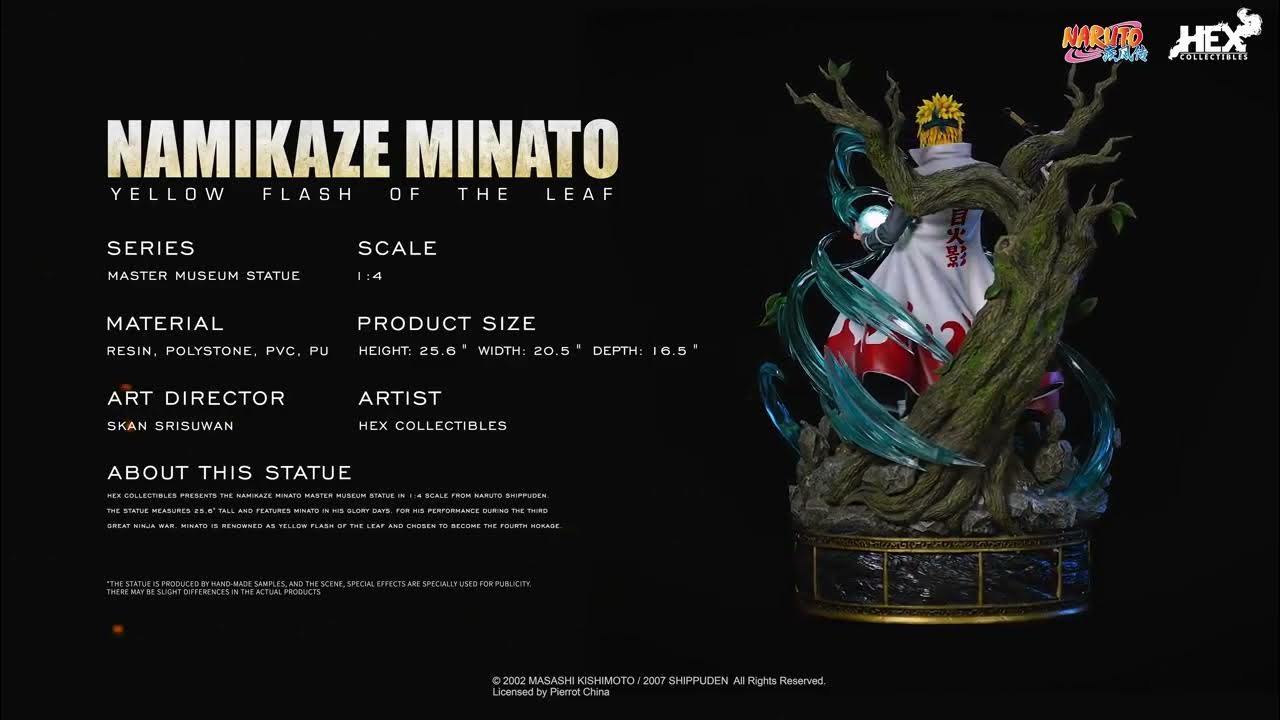 Estátua Yellow Flash of the Leaf Namikaze Minato - Naruto Shippuden - 1/4  Scale - Hex Collectibles