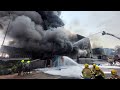 Massive fire breaks out in chemical industry in Pawne MIDC area,Navi Mumbai केमिकल कंपनीला भीषण आग