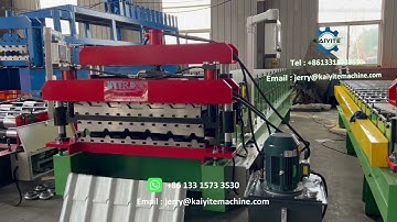 Metal Steel Roll Roofing Sheets Making Machine Double Layer Glazed Tile Making Forming Machine