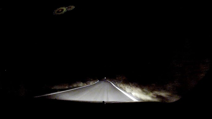 Driving on an unlit mountain road in complete darkness - onboard camera -  YouTube