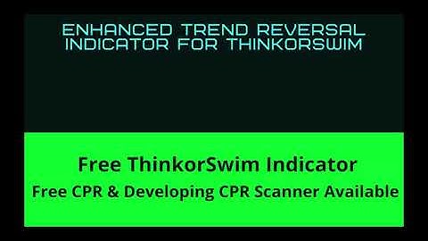 FREE Indicator with buy/sell signals | Enhanced Trend Reversal Indicator for ThinkorSwim