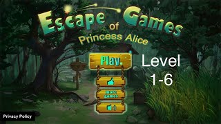 Escape Games Of Princess Alice By Yiding Zhao Walkthrough Level 1-6