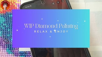 WIP - Robin Part 10 Relaxing, ASMR, No Talking, Real Time - Diamond Painting