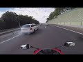 Лютая Skoda Octavia против Honda CBR600rr на трассе, 240 км/ч +