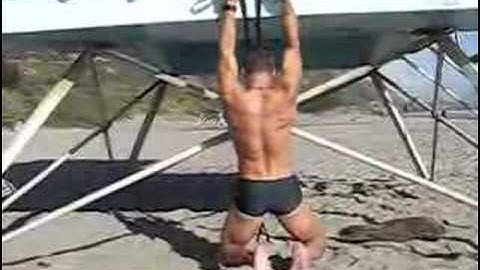 Steve Maxwell Rotating Chin-Up on Jungle Gym