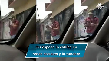 Hombre baja de su auto para escuchar mensaje de su amante y deja el bluetooth encendido