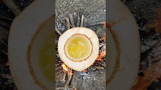 Survival Skills: Frying Eggs in Coconut camping survivalskills survival