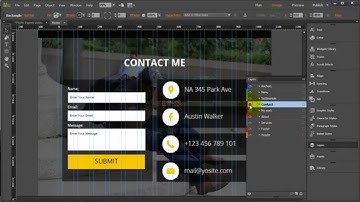 Adobe Muse Template "Photo Expert" |  How to edit "Contact Me" section?