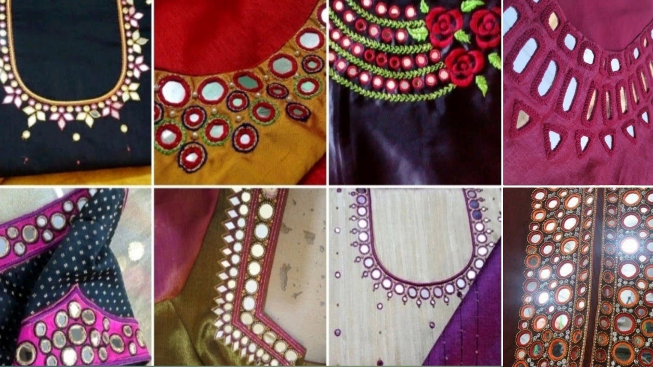 Latest#Beautiful #Neck designs#Mirror work#For kurtas#kurtis#suits - video  Dailymotion