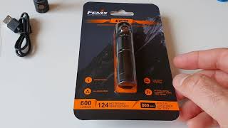 Fenix E09R LED flashlight with USB-C charging port - quick presentation