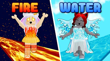 FIRE Vs WATER Obby With Moody! (Roblox)