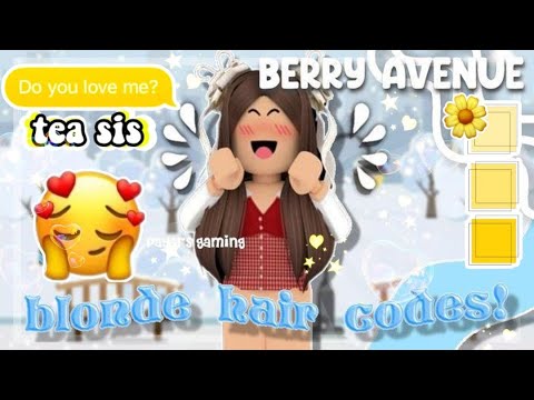 *BERRY AVENUE* BLONDE HAIR CODES IN BERRY AVENUE !! Roblox Berry Avenue ...