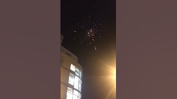 Fireworks hit high rise building window - 983923