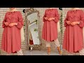 Very stylish front slit frock design cutting and stitching with full measurements diy frontslit