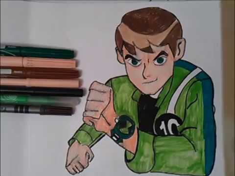 Vẽ Và Tô Màu Ben 10 Siêu Đẹp | Drawing Ben 10 - TÔ MÀU TV