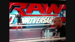 WWE The Rock Sings to Vickie Guerrero 2013