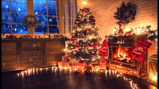 Christmas Ambience Music Fireplace ?? Relaxing Christmas Music For Stress Relief
