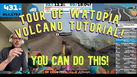 HOW TO CLIMB THE ZWIFT VOLCANO QUICKLY! - ZWIFT Tour of Watopia Stage 3 tips