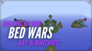 I tried making a BedWars map in Minecraft! Time-lapse