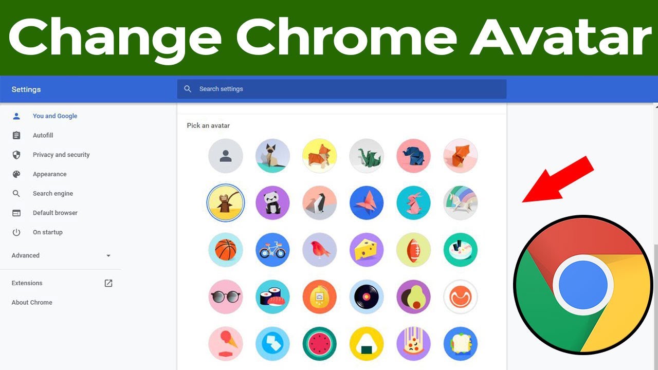 How to Change Your Google Chrome User Avatar  YouTube