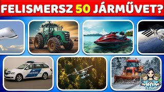 Felismered Az 50 Járművet?Íz Ízjáték Édfejlesztés Özlekedés