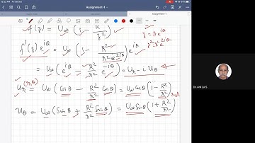 Potential flow past a circular cylinder - Topics in ME 361 Advanced Fluid Mechanics(KTU)