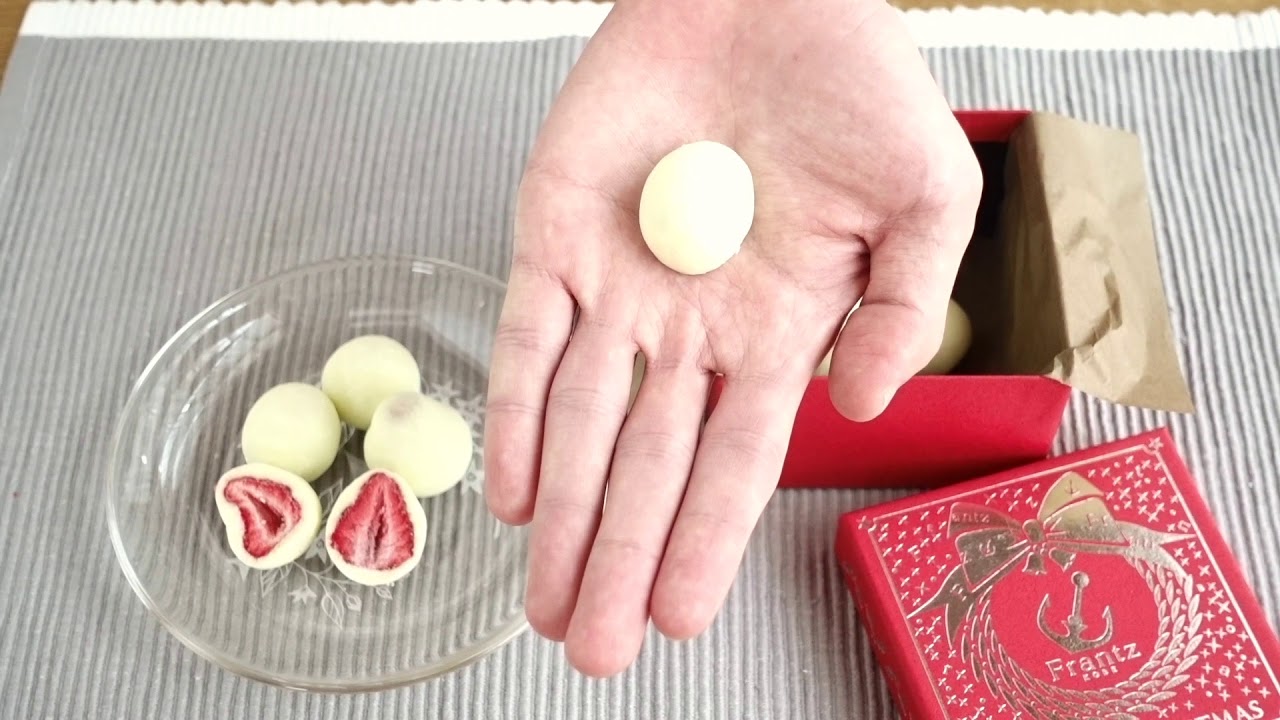 神戸苺トリュフを開封してみた 中身はどうなってる Youtube