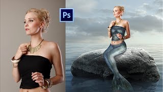 Photoshop Tutorial - Mermaid Tail Manipulation screenshot 4