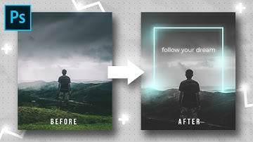How to MAKE Glowing Neon Portal Effect in Photoshop - Instagram post