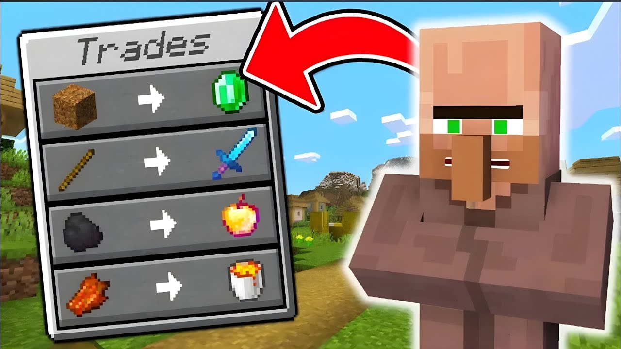 MINECRAFT, BUT VILLAGER 💥GAVE ME OP ITEMS🤑