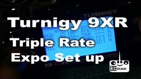 Turnigy 9XR Triple Rate Expo Set up