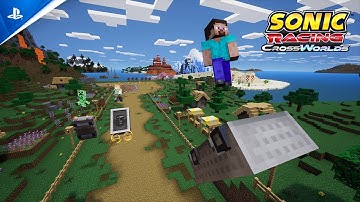 Sonic Racing: CrossWorlds - Minecraft Pack Trailer | PS5 & PS4 Games