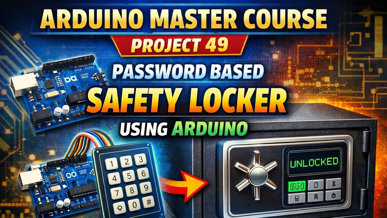 Arduino Master Course Project 49 : Password Based Safety Locker Using ...