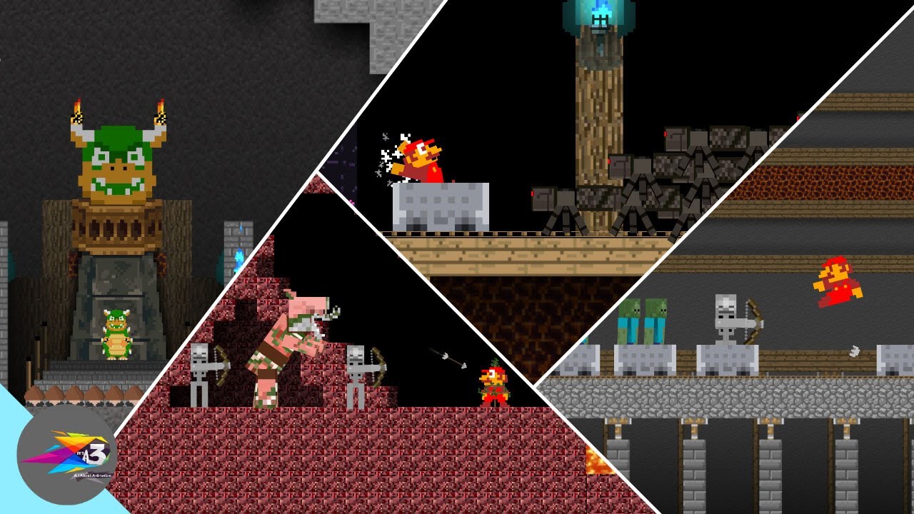 Minecraft: All In One Mario Maze (ALL EPISODES)