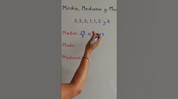 Media, Mediana y Moda. En un minuto #matematicas #promedio