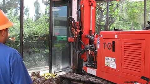 Tescar CF2.5 Compact, Versatile hydraulic Piling Rig