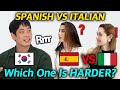 Italian vs Spanish: which one is harder? Korean Learn Italian, Spanish For the First Time!