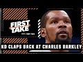 Mad Dog to KD: You JUST got swept! Why are you worrying about Charles Barkley?! | First Take