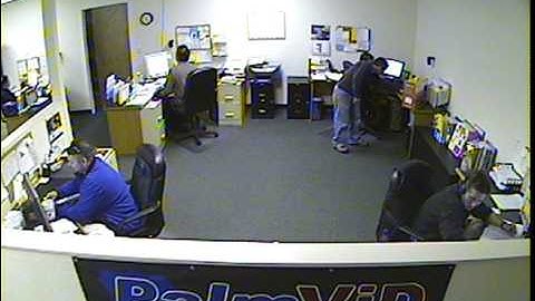 Security Camera Sample Demo Video - Review Color Sony CCD wih lights on and off